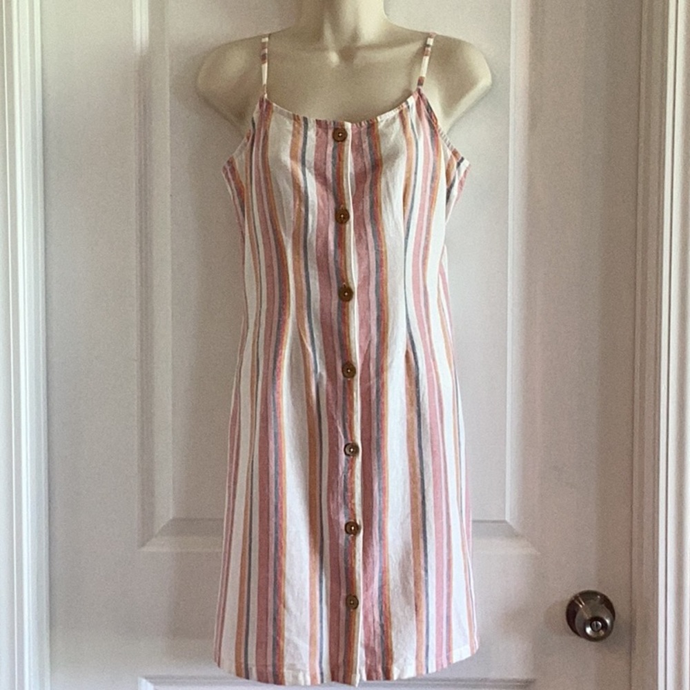 Roxy Summer Dress| Cotton Button-Up| Sz.Small